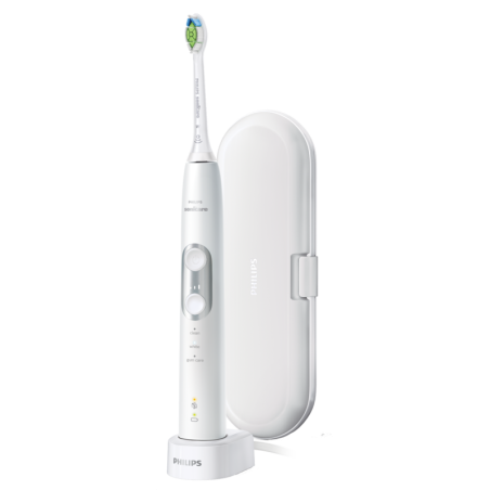 Philips Sonicare ProtectiveClean 6100 HX6877 Tandbørste Sølv Hvid